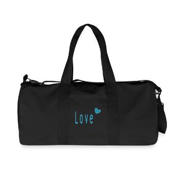 VALENTINSTAG. ICH LIEBE DICH. ICH LIEBE DICH. LIEBE. LIEBE - Recycelte Canvas-Sporttasche von Stanley/Stella - Schwarz - Vorne
