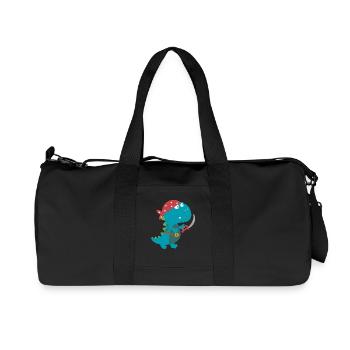 Dino Pirat costume de pirate costume Halloween Carnaval garçon - Sac de sport en toile recyclée Stanley/Stella - noir - Devant