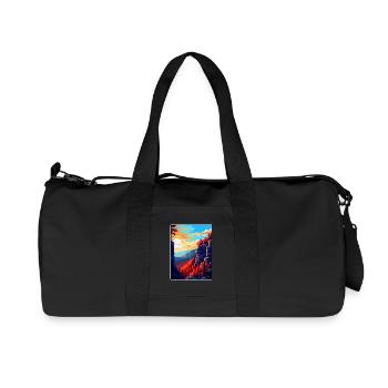 Nationalpark Böhmische Schweiz Tschechische Republik - Recycelte Canvas-Sporttasche von Stanley/Stella - Schwarz - Vorne