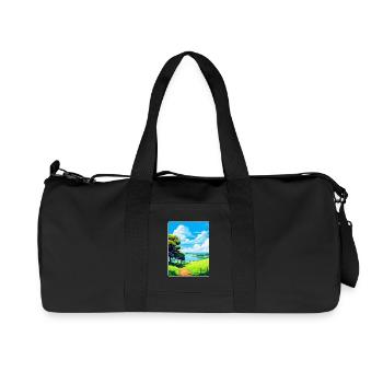 Mount Edgcumbe Country Park Reiseposter Souvenir - Recycelte Canvas-Sporttasche von Stanley/Stella - Schwarz - Vorne