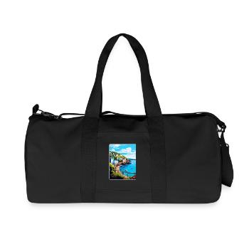 Ilfracombe England Uk Reise Poster Souvenir WPA - Recycelte Canvas-Sporttasche von Stanley/Stella - Schwarz - Vorne