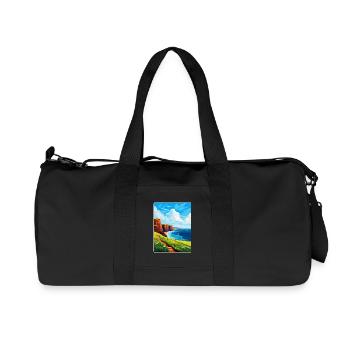 Isle Of Hoy Schottland UK Vintage Reiseposter WPA - Recycelte Canvas-Sporttasche von Stanley/Stella - Schwarz - Vorne