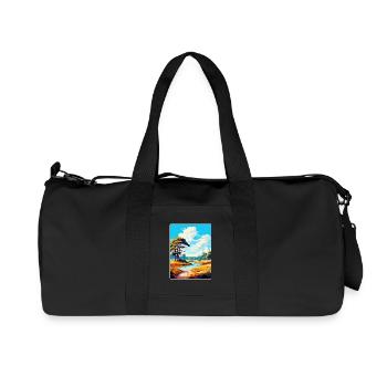 New Forest Nationalpark Vintage Reiseplakat WPA - Recycelte Canvas-Sporttasche von Stanley/Stella - Schwarz - Vorne
