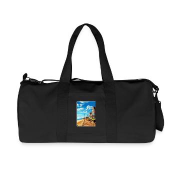 Herne Bay Angleterre Royaume-Uni Affiche de voyage vintage WPA Art - Sac de sport en toile recyclée Stanley/Stella - noir - Devant
