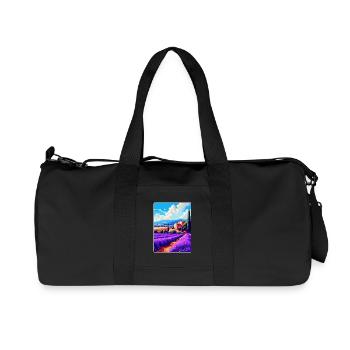 Provence France Vintage Travel Poster Souvenir WPA - Recycled Canvas Sports Bag by Stanley/Stella - black - Front