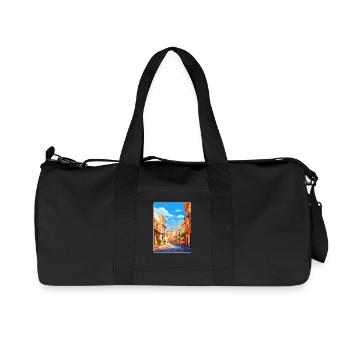 Alicante Espagne Affiche de voyage vintage Souvenir WPA - Sac de sport en toile recyclée Stanley/Stella - noir - Devant