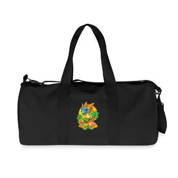 Lunettes de soleil de plage d’été de dessin animé de dragon drôle - Sac de sport en toile recyclée Stanley/Stella - noir - Devant