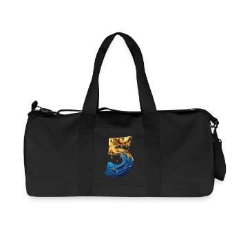 NON. 5 NUMÉRO 5 COOL 5E ANNIVERSAIRE - Sac de sport en toile recyclée Stanley/Stella - noir - Devant