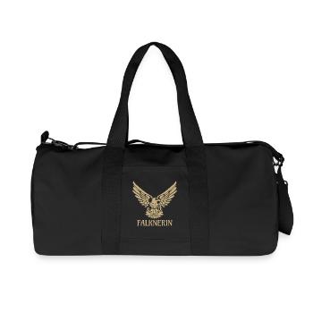 Falknerin Falke Adler Greifvogel Falknerei Falkner - Recycelte Canvas-Sporttasche von Stanley/Stella - Schwarz - Vorne