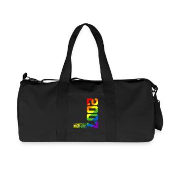 LGBTQ 2007 REGENBOGEN QUEER 18. GEBURTSTAG PRIDE - Recycelte Canvas-Sporttasche von Stanley/Stella - Schwarz - Vorne