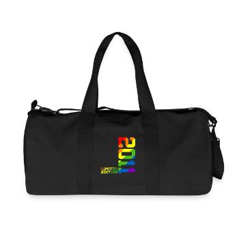 LGBTQ 2011 REGENBOGEN QUEER 14. GEBURTSTAG PRIDE - Recycelte Canvas-Sporttasche von Stanley/Stella - Schwarz - Vorne
