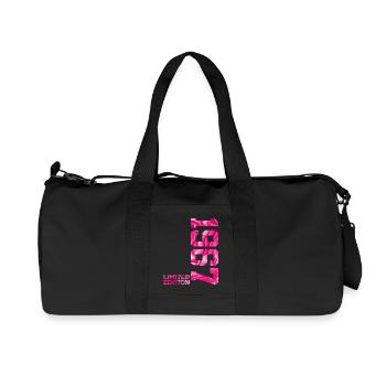 59E ANNIVERSAIRE ÉDITION LIMITÉE ROSE 1967 - Sac de sport en toile recyclée Stanley/Stella - noir - Devant