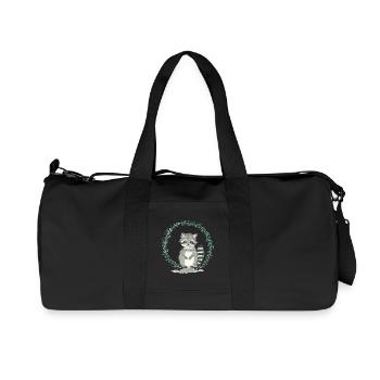 raton laveur - Sac de sport en toile recyclée Stanley/Stella - noir - Devant
