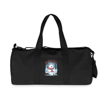 Bärenhafte Kälte - Recycelte Canvas-Sporttasche von Stanley/Stella - Schwarz - Vorne