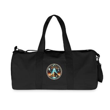 Logo des pyramides extraterrestres OVNI - Sac de sport en toile recyclée Stanley/Stella - noir - Devant