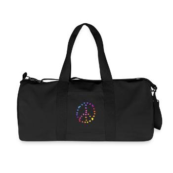 PEACESYMBOLYMUTICKOLOR - Recycled Canvas Sports Bag by Stanley/Stella - black - Front