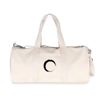 Kreis Schwarz - Recycelte Canvas-Sporttasche von Stanley/Stella - Naturweiß - Vorne
