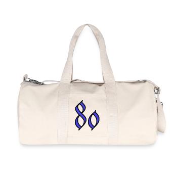 80. 80 ANS. 80e ANNIVERSAIRE. ANNIVERSAIRE 80 ANS. - Sac de sport en toile recyclée Stanley/Stella - blanc naturel - Devant