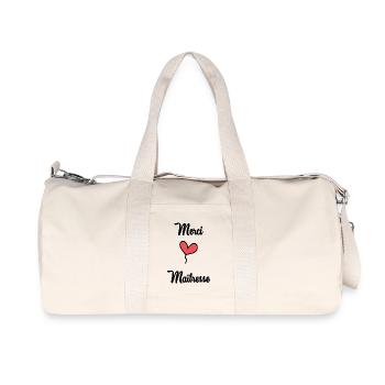 Geliebte - Recycelte Canvas-Sporttasche von Stanley/Stella - Naturweiß - Vorne