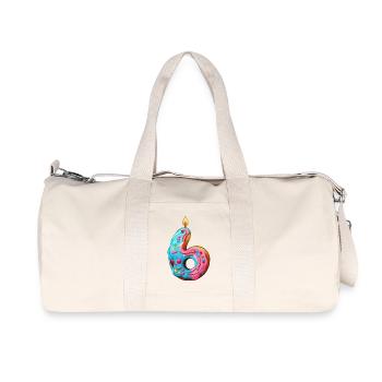 GÂTEAU NUMÉRO 6 SWEET 6E ANNIVERSAIRE - Sac de sport en toile recyclée Stanley/Stella - blanc naturel - Devant