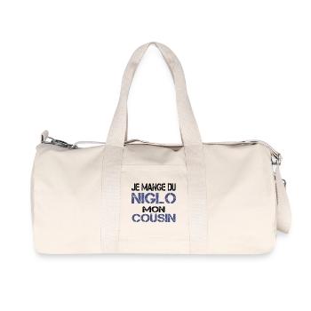 Je mange du Niglo - Sac de sport en toile recyclée Stanley/Stella - blanc naturel - Devant