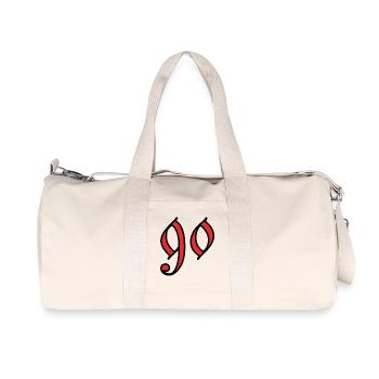 90. 90 YEARS. 90th ANNIVERSARY. 90 YEARS ANNIVERSARY. - Recycled Canvas Sports Bag by Stanley/Stella - natural - Front