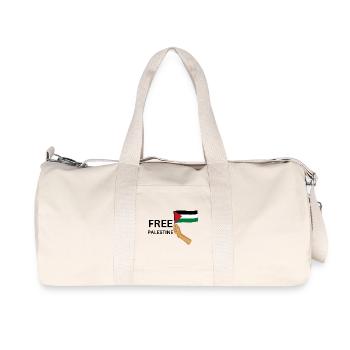 FREE PALASTINE | Gaza | Demonstration - Recycelte Canvas-Sporttasche von Stanley/Stella - Naturweiß - Vorne