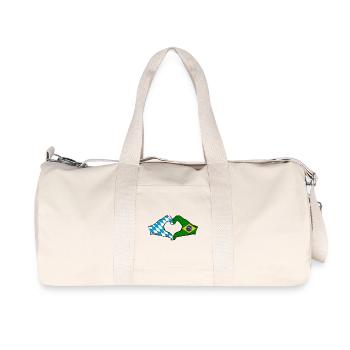 Bavière, Brésil, Drapeau, Mains, Forme Coeur - Sac de sport en toile recyclée Stanley/Stella - blanc naturel - Devant