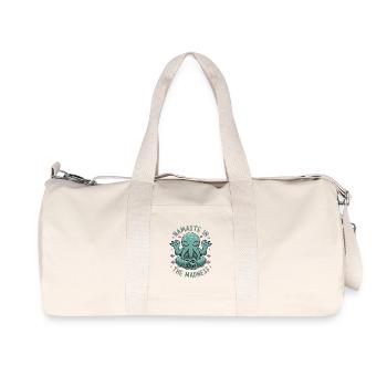 Namaste In The Madness - Recycled Canvas Sports Bag by Stanley/Stella - natural - Front