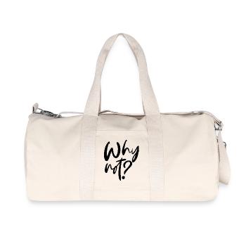 Why Not? - Recycelte Canvas-Sporttasche von Stanley/Stella - Naturweiß - Vorne