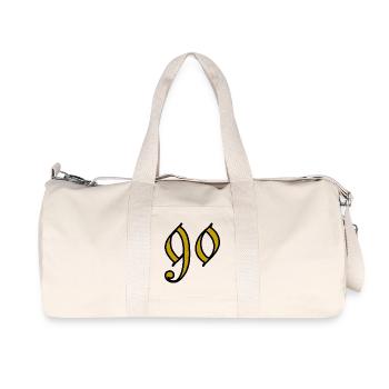 90. 90 YEARS. 90th ANNIVERSARY. 90 YEARS ANNIVERSARY. - Recycled Canvas Sports Bag by Stanley/Stella - natural - Front