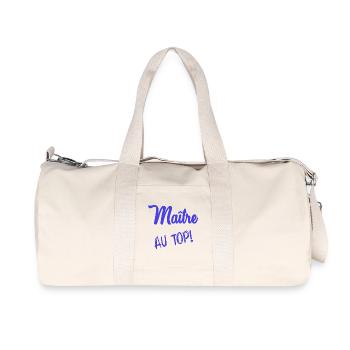 MEISTER. MEISTER. HUMOR - Recycelte Canvas-Sporttasche von Stanley/Stella - Naturweiß - Vorne