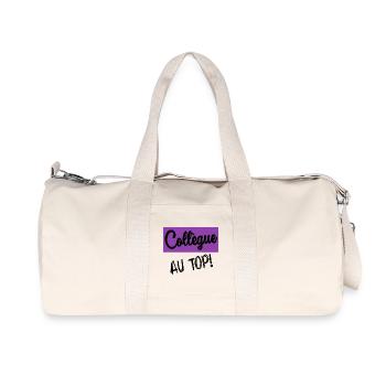 RUHESTAND. RUHESTAND. PENSIONIERT. RUHESTAND - Recycelte Canvas-Sporttasche von Stanley/Stella - Naturweiß - Vorne