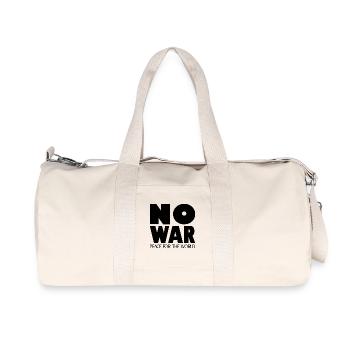 PAS GUERRE Paix pour le monde - Sac de sport en toile recyclée Stanley/Stella - blanc naturel - Devant