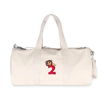 2nd birthday Leo - 2 year old gift - Recycled Canvas Sports Bag by Stanley/Stella - natural - Front