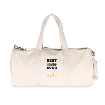 best dad ever - Recycelte Canvas-Sporttasche von Stanley/Stella - Naturweiß - Vorne