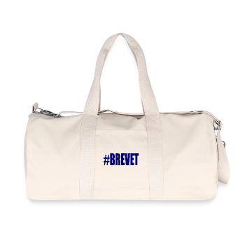 BAC. BACCALAUREAT. BREVET. DNB. EXAMEN. BRAVO - Sac de sport en toile recyclée Stanley/Stella - blanc naturel - Devant