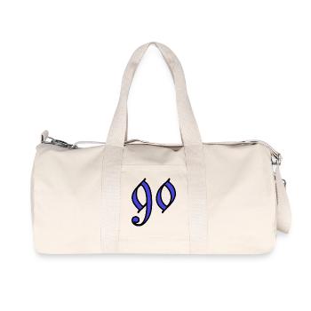 90. 90 ANS. 90e ANNIVERSAIRE. ANNIVERSAIRE 90 ANS. - Sac de sport en toile recyclée Stanley/Stella - blanc naturel - Devant