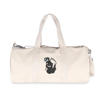 Sensenmann lacht lustig - Recycelte Canvas-Sporttasche von Stanley/Stella - Naturweiß - Vorne