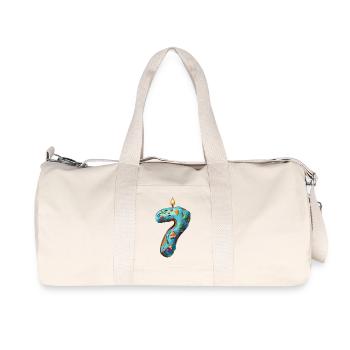 GÂTEAU NUMÉRO 7 SWEET 7E ANNIVERSAIRE - Sac de sport en toile recyclée Stanley/Stella - blanc naturel - Devant
