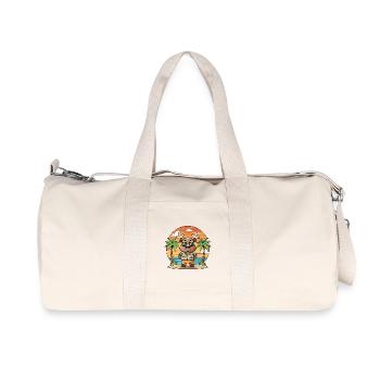 Elch Lustige Cartoon Sommer Strand Sonnenbrille - Recycelte Canvas-Sporttasche von Stanley/Stella - Naturweiß - Vorne