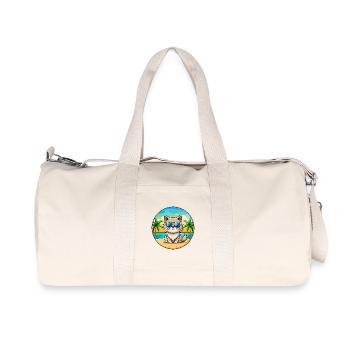 Colorpoint Persische Katzenrasse Cartoon Sonnenbrille - Recycelte Canvas-Sporttasche von Stanley/Stella - Naturweiß - Vorne