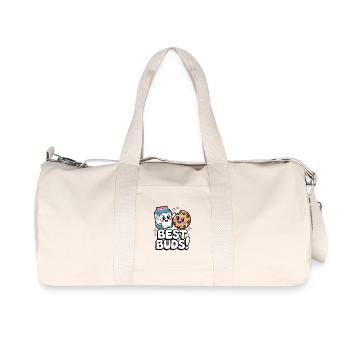 Beste Kumpels! - Recycelte Canvas-Sporttasche von Stanley/Stella - Naturweiß - Vorne