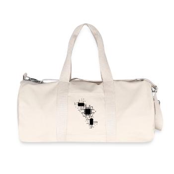 électricien électricien électronique électrique profession tension CPU - Sac de sport en toile recyclée Stanley/Stella - blanc naturel - Devant