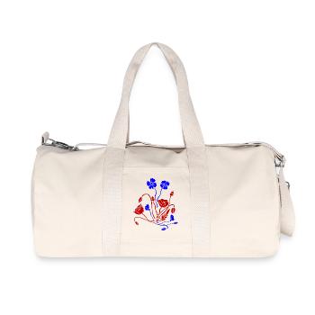 Fleur Picture Fleurs - Sac de sport en toile recyclée Stanley/Stella - blanc naturel - Devant