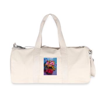 Geparden-Geburtstagsfeier - Recycelte Canvas-Sporttasche von Stanley/Stella - Naturweiß - Vorne
