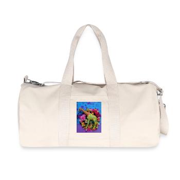 Karnevalsfreunde Grünes Pferd - Recycelte Canvas-Sporttasche von Stanley/Stella - Naturweiß - Vorne