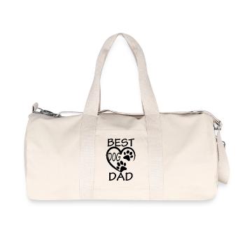Dog dog - Recycelte Canvas-Sporttasche von Stanley/Stella - Naturweiß - Vorne