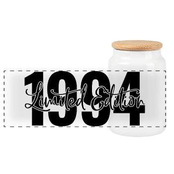 Edition limitée 1994 - Boîte à biscuits avec couvercle en bois - blanc - Devant