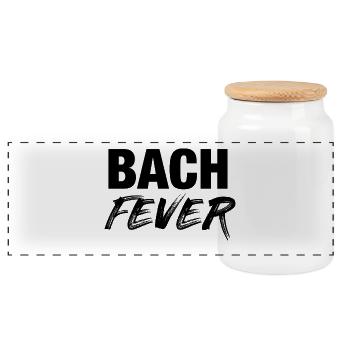 T-shirt de Johann Sebastian Bach - Boîte à biscuits avec couvercle en bois - blanc - Devant